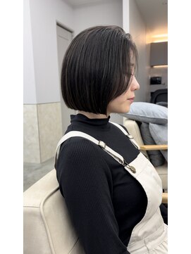 サンド 鹿児島中央(sand) ボブ フルバング ハッシュカット イメチェン 似合わせカット