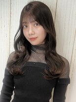 オルチャンヘアワンホンヘアくびれ艶髪ふんわりカールミディ