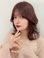 エトラ 渋谷店(etora)&nbsp;★くびれレイヤーセミディベージュピンクシアーカラー　門口直詳