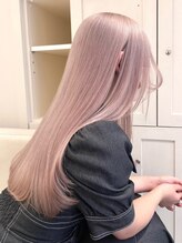ベレーザ 渋谷(BELEZA) 9665ミルクティーピンクハイトーンカラーホワイトピンクレイヤー