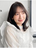 ナチュラルカールワンカールデジタルパーマモテ髪ミディ