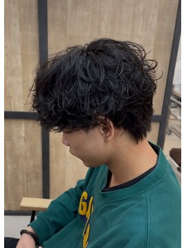 メンズギフト(men's GIFT) ツーブロックシャドウパーマメンズマッシュウルフ