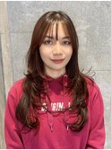 姫カットレイヤーロングミディアムハッシュカット20代30代#24
