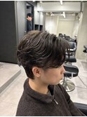 メンズカット×フェザーパーマ