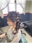 ゆる編み込み