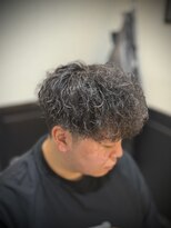 プラウド(PROUD)&nbsp;波巻きスパイラルパーマメンズビジネスヘアメンズマッシュパーマ