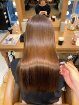 ロンドグロワール 大宮(Lond Gloire)&nbsp;ミニウルフ黒染め髪質改善縮毛矯正酸性ストレートレイヤー/池袋