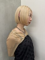 ルッカヨドヤバシ(RUCCA yodoyabashi)&nbsp;ハイトーンミニマムボブ[トリートメント/ブリーチ/肥後橋/本町]