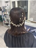 ボブカチューシャヘアアレンジ
