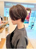 ハンサムショート刈り上げないショート前髪なし