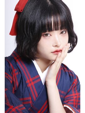 ルミュドゥプレシャス(LEMIEUX de precious) レトロ着物×ヘアメイク