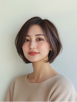 e.m.a プレミアムビューティーサロン 栄駅店(e.m.a PREMIUM BEAUTY SALON) ボブ/イメチェン/外ハネボブ/美髪/ワイドバング/髪型