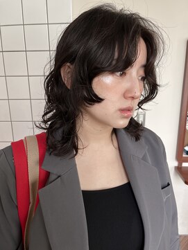 スタニング 渋谷(STUNNING.) ミディアムパーマ　レイヤーパーマ　ニュアンスパーマ