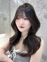 ロール 博多(Role)&nbsp;ミディアムヘア/暗めカラー/デザインカラー/透明感カラー