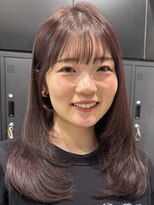 シャルムバイケンジ(Charm.by KENJE)&nbsp;30代40代50代外ハネミディアムレイヤー髪質改善酸性ストレート