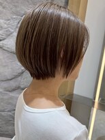 ソワネ 表参道(soigne)&nbsp;青山髪質改善カラー顔周りレイヤーボブアッシュグレージュ40代