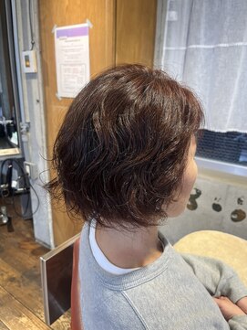 ビルズノア バイ ヤスオカ(BUILDS NOAH BY YASUOKA) 癖毛/癖毛カット/パーマ風/大人ボブ