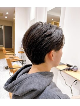 メンズ/メンズカット/ナチュラルセンターパート