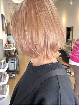 ラック 津田沼(LUCK) ミルクティーベージュ/ブロンド/ピンクベージュ.大人ガーリー