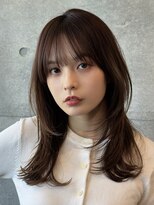 シティーバイローウェ 表参道(City/louwe)&nbsp;ミディアムレイヤー×フォギーベージュ