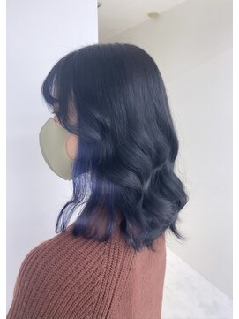 テーラヘアー 石岡店(TELA HAIR) トレンドインナーカラー・ブルーブラック・ブルーカラー