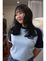 ムク(Muku)&nbsp;透明感ブルーブラック × 顔周りレイヤー