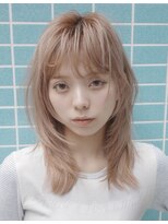 ラボヌールヘアー オリビエ 北千住店(La Bonheur hair Olivier)&nbsp;レイヤー/ウルフ/ハッシュカット/ミルクティ【北千住/北千住駅】