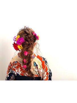 スニップ(snip) 生花たっぷり☆編みおろしアレンジ