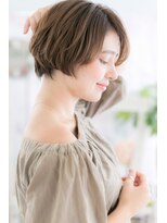 ミック ヘアアンドビューティー 大山店(miq  Hair&Beauty)&nbsp;シンプルかわいい◎斜めバングエアリーボブb