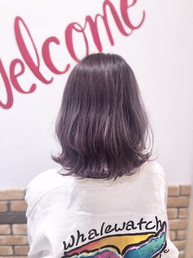 ルーツ(Root) パープルハイライトオンことりベージュ