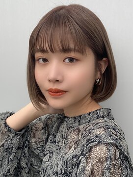 トリコ ショップアンドヘアサロン(tricot shop hair salon) 大人可愛いシースルーバング小顔ボブ☆20代30代40代