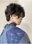 ハンサムショート パーマスタイル