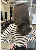 美人グレージュ韓国くびれヘアレイヤーカットデジタルパーマ千葉