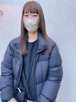 フェンヘアーアイス 中目黒(Fen.hair ici)&nbsp;オリーブ　ベージュ　透明感カラー　酸性ストレート