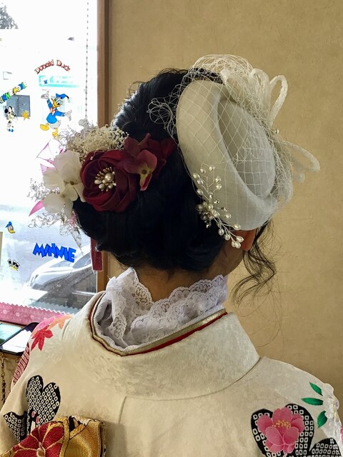 振袖☆和モダンヘアセット