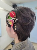 成人式前撮りヘアセット