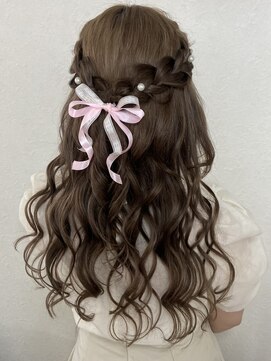 ヘアセット専門店 ナゴミ 池袋店(nagomi) ふわふわハーフアップ