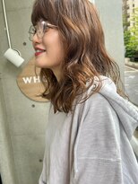 ホール(WHOLE)&nbsp;【WHOLE】ミルクティーベージュ×ラフウェーブ