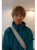 シャギーショート×ブロンドベージュ