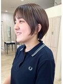 【soso 伊勢田】長めショート×ブラウンカラー【横浜/ブリーチ】
