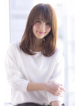 ラフ フロム ガーデン(Laf from GARDEN) 【寺尾拓巳】大人かわいいグレージュひし形ストレートミディ