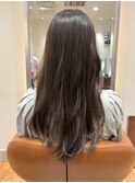 オリーブグレージュ ブルージュ ロングヘア レイヤーカット 銀座