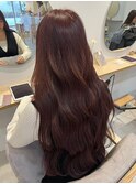 巻き髪スタイル×ショコラブラウン
