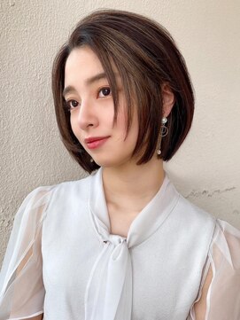 ラルユー 金山(LallYou) マッシュショート/大人ショート/極細ハイライト/寒色系カラー