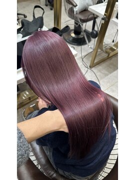 ロンド レア 天神大名店(Lond Le’a) イヤリングカラー/外ハネボブ /縮毛矯正/レイヤーボブ/艶髪