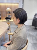 前下がりショートボブ　　五十嵐