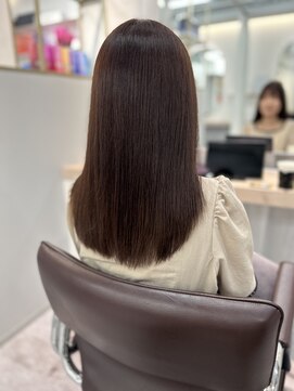 エルヘアメゾン(el. hair maison) レイヤーカット☆艶髪ピンクブラウン