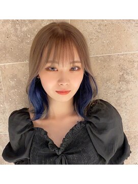 アマトウキョウ アユンチェ(AMA TOKYO×AYUNCHE) 韓国ヘア　2wayバング  レイヤーカット くびれヘア  顔周り