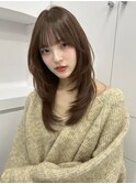 ★ワンカールモテ髪前髪小顔カットサイドバング艶感