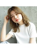 【monde】グレージュカラー×ウェーブヘア